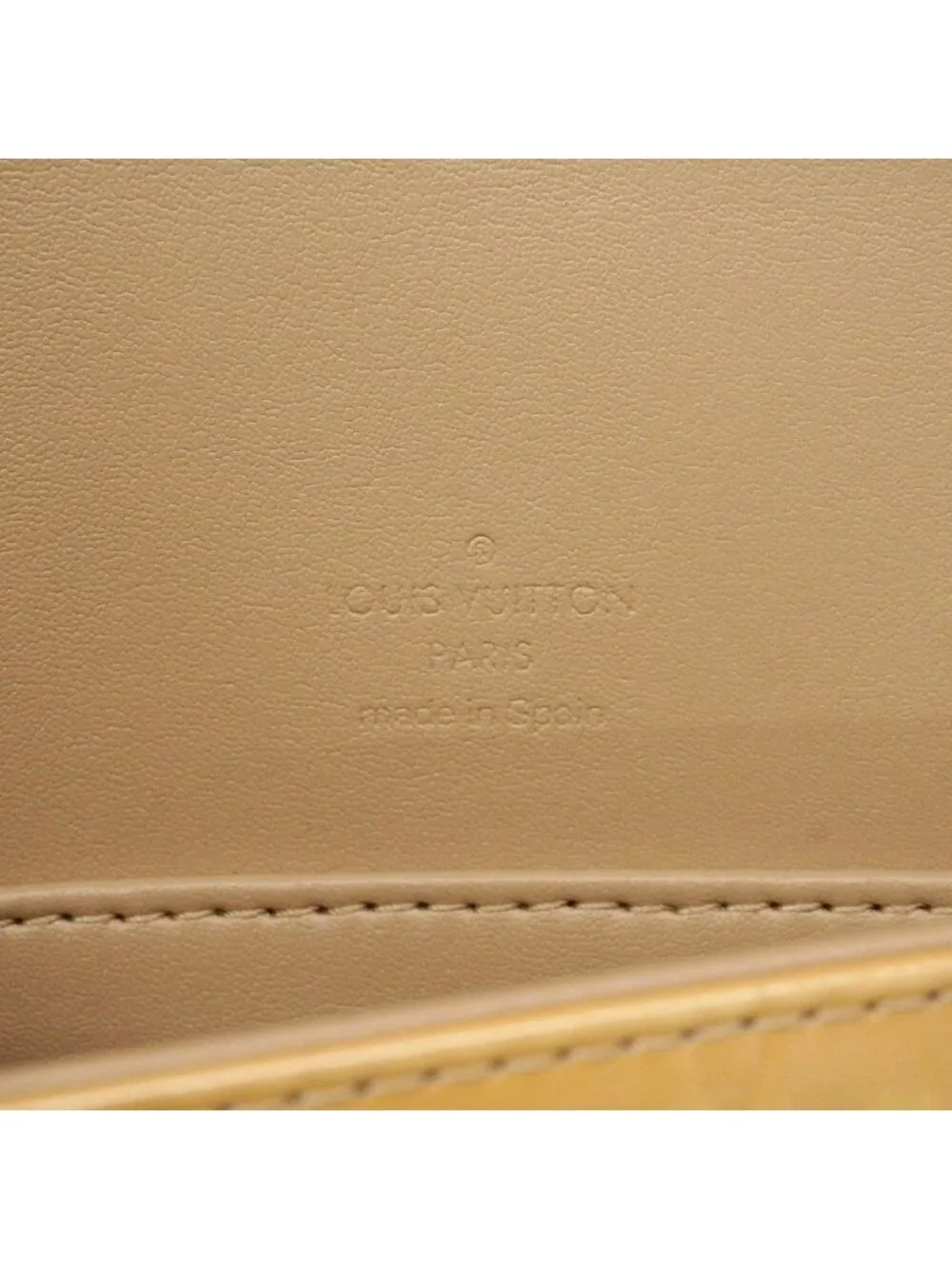 Louis Vuitton Shoulder Bag Vernis Thompson Street Beige